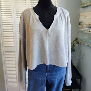 BP Gray Thermal Waffle Top Large